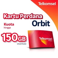 Kartu Perdana TELKOMSEL ORBIT Free 150gb (25gbx6Bln) Khusus Router Orbit B311 B312 Star2 H1H2 H3 N1 