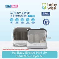 Inti Baby IB-4106 Mini UV Sterilizer & Dryer 6L - Baby Bottle Dryer & Sterilizer