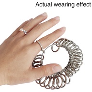 Metal Ring Sizer Measuring Tool Steel Finger Rings Size Measurement Ring Gauge Measure for Wedding Jewelry Sizing Tool HK 1-33 US 0-13 US 0-15 KOR 1-30 EUR 41-76" JP 1-28" UK A-Z"