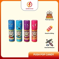 Bazooka Candy Brands Push Pop Candy Assorted Flavours 14g