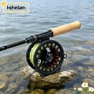 HSHELPH Fly Reel Combo, Large Arbor Aluminum Fly Fishing Reel, Smooth 3/4 5/6 WT Backing Leader WF F
