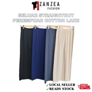 ZANZEA FASHION STRAIGHTCUT PANTS MUSLIMAH COTTON LAICI/WOMEN ELASTIC PANTS/CULOTTES SELUAR PEREMPUAN