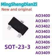 5PCS AO3400 AO3401 AO3402 AO3403 AO3404 AO3406 AO3407 AO3409 SOT-23-3 Chip ic