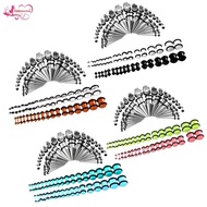 [Abbraccia] 72Pcs Stainless Steel Taper Stretcher+Ear  Expander Gauges Acrylic Stretching G-00G