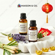 Maison & Co. 30ml Pure Essential Oil | Lemongrass Lavender Aroma Nebulizer Diffuser Scent Fragrance