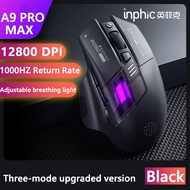 inphic A9 PRO 800-12800DPI Wireless Gaming Mouse Wired/Wireless /Bluetooth Mouse 1K Return Rate 500m