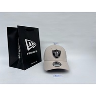 NEW ERA 39Thirty Q123 LAS VEGAS RAIDERS Fitted Stone Grey Original Hat