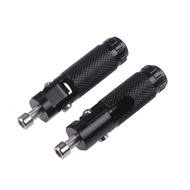 [themremain]-2Pcs M8 Universal Motorcycle Motor Bike Folding Footrests Footpegs Foot Rests Pegs Rear