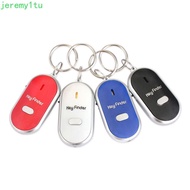 JEREMY Keyfinder Beeping 4 Colors Whistle Sensors Pet Tracker Keychain Light Torch Locator Tracker