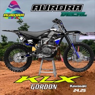COD DECAL STICKER KLX GORDON CRF BODY DTRACKER KLX GOORDON KLX GORDON 150 AOD 24.25 untuk Kawasaki K