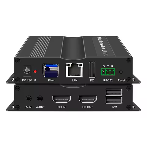 4K IP Network KVM Extender USB 2.0 with RJ45 Ports 1080P HDMI-Compatible over LAN 250m HDMI-Compatib