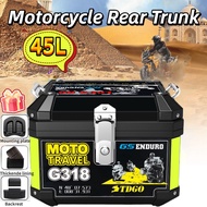 45L Motorcycle Top Box Givi Box Motorcycle With Base Plate Heavy Duty Trunk Motor Box Storage