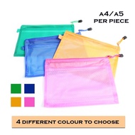 A4/A5 Zip Bag Double Layer Document File