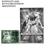 [ BANDAI ] FG 1/144 RX 78-2 MILLENNIUM  2000 EDITION GUNDAM MODEL KIT GUNPLA