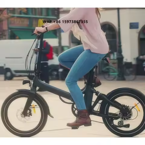 EU Shipping Onemile E1P Electric Folding Bicycle Bike 250W 36V 10ah 20*4.0 Inch 25km/h Speed 80km Ra