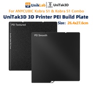 UniTak3D Ender 3 V3 SE KE Double-Sided PEI Build Plate 235*235mm Smooth Textured Print Bed for Creal