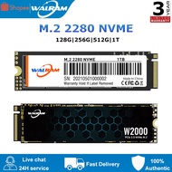 Walram M.2 PCIe3.0 SSD 256GB M2 NVME Solid State Disk 2280 Internal Hard Drive HDD for Laptop (128GB/512GB/1TB)