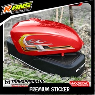 CB STRIPING - HONDA CB STRIPING - TRANSPARENT HONDA CB 100 STICKER