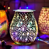 "BIOBEY Electric Wax Burner,3D Firework Aroma Lamp Glass Oil Burner Electric  Wax Melter Wax Warmer 