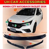 HONDA CITY HATCHBACK 2024 RS FACELIFT 2024 GN5 FRONT GRILLE TOP MOULDING GARNISH EYE LIP GLOSS BLACK