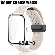 For Honor Choice Watch Case + Strap Silicone Band Protective PC Full Cover Anti-Fall Bumper Band Wom