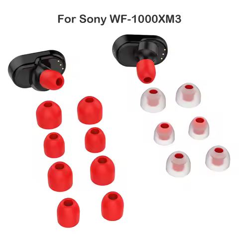 Silicone In-Ear Covers Cap for Sony WF-1000XM4 WF-1000XM3 Earbuds Ear Tips Set