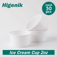 Papercup Ice Cream 2oz Waterproof Glossy Gelato Ice Cream Cup/