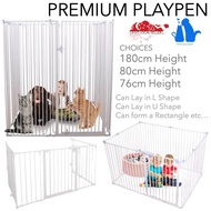 [3 HEIGHT] Safety Playpen Barrier Gate Safety Barrier Baby Gate Kitchen Gate Cat Playpen Dog Playpen