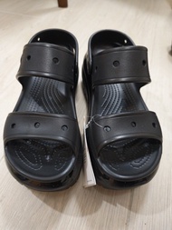 Crocs 厚底涼鞋 黑色