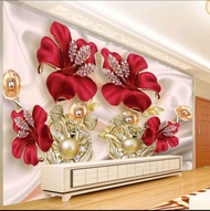 Wallpaper dinding bunga 3D - Terlengkap wallpaper custom Bunga Ungu - Wallpaper Bunga Ungu terlaris