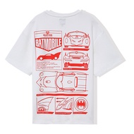 DC Super Hero Series Batman Printed Short Sleeve Loose Men's Crew Neck Sports 100% Cotton High Quali