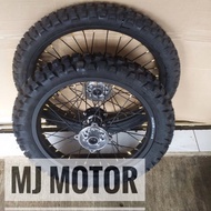 Paketan trail Velg & Ban Klx Dtracker Ring 19/16 atau 21/18 Free Stel dan piringan cakram