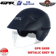 GPR Helmet GK09 Solid Grey (PSB Approved)
