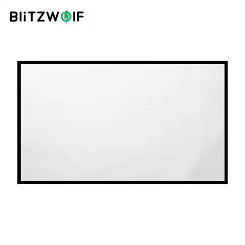 BlitzWolf BW-VS4 100/120 inch Projection Screen White Plastic with 4K Resolution Backlight 1.2X impr
