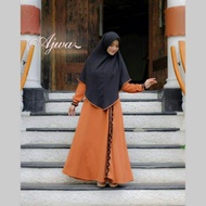 Gamis Dewasa Ajwa by Akifa Jumbo Busui Syari Set Hijab Khimar non Arrafi Zoya Elzatta Bella Deenay t