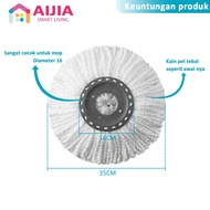 AIJIA Kain Pel Microfiber Refill Mop  3 Ukuran