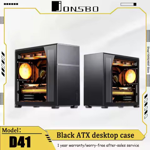 Jonsbo Pine Cones D41/D31 Black/White ATX Chassis MATX Glass Side Transparent Case 360​​Water Coolin