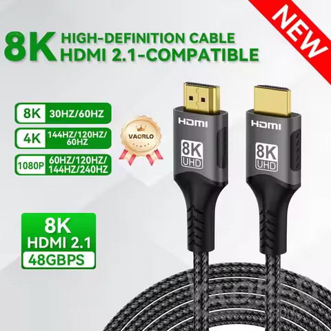 1/2/3/5M HDMI-Compatible 2.1 Cable Video Cable For PS5 Xbox Webcam Camcorder TV Box Fire Stick Lapto