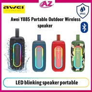 Awei Y885 Bluetooth speaker LED blinking speaker portable outdoor indoor subwoofer TWS hi-fi speaker support