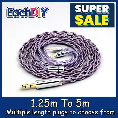 Type2 1.8mm 140 cores litz 7N OCC Headphone Earphone Cable For 0.78mm BA Westone W4r UM3X UM3RC JH13