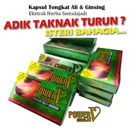 Original Power V Gold Kapsul Tongkat Ali & Ginsing Ekstrak Herba Semulajadi Ready Stock