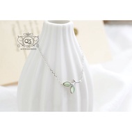 QA SILVER Elegant feminine SILVER earrings with stones freesize PO EA6100