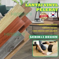 [KEPING] HIASANI Vinyl Flooring 1.8mm Thick Waterproof Self Adhesive Wood Texture Floor 1.5sqft/pcs Lantai Vinyl