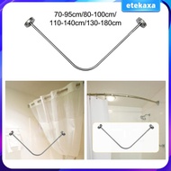 [Etekaxa] Adjustable Curved Shower Curtain Rod Bathtub Corner Shower Curtain Rod
