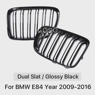 Front Refiting Racing Grill Chrome Black Bumper Kidney M Color Grille Cover For BMW X1 E84 2009-2016