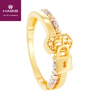 HABIB Oro Italia 916 Yellow, White and Rose Gold Ring GR47211021-TI