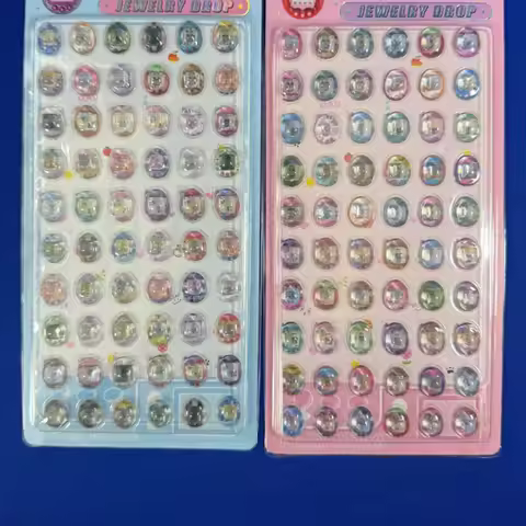 8pcs New Kawaii Purple Bunny Mini Pet 3d Crystal Solid Embossed Stickers Phone Case Stationery Scrap