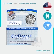 Cirrus EarPlanes+ Invisible Flight Earplugs | Low-Profile Pressure Relief | Headphones Sleep | USA