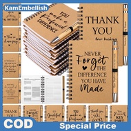 KamEm 10 Set Employee Appreciation Gifts Thank You Gifts for Colleagues Inspirational Notebook with 