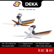 Deka Ceiling Fan (56 Inch / 46 Inch) KRONOS Series DC Motor 14-Speed Remote Control LED Ceiling Fan F5DCL / F5DC BABY L